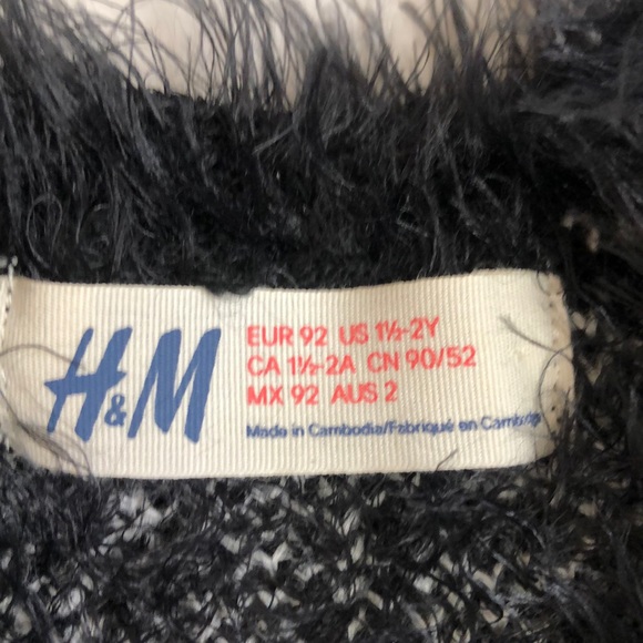 H&M Fluffy Polka Dot Sweater, Size 1.5-2 Years - Picture 4 of 4